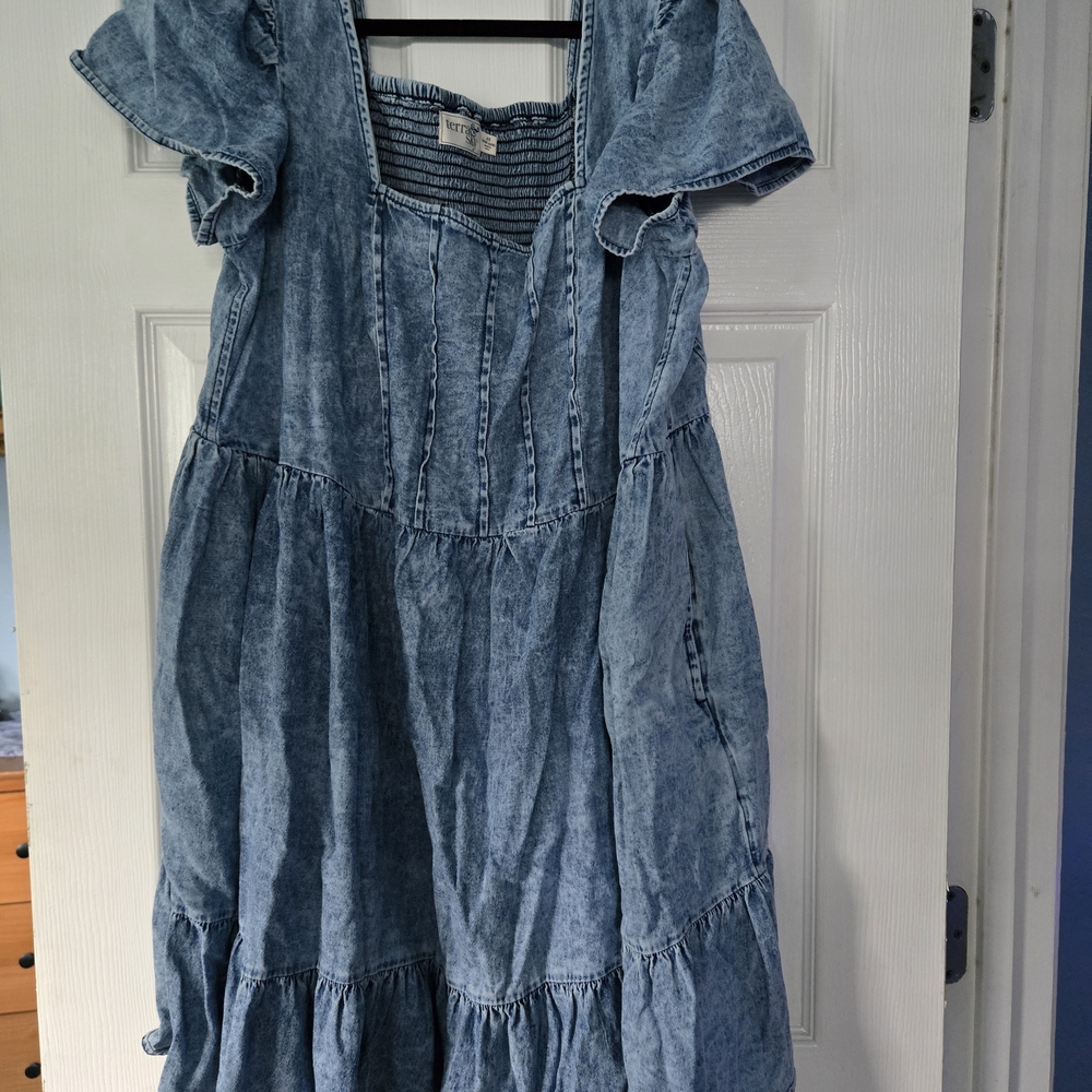 Terra & Sky Blue Denim Dress
